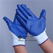 Găng tay phủ sơn xanh